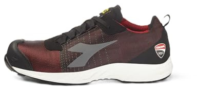 Utility Diadora, Scarpe Antinfortunistiche Unisex, Fly Motor MTX Low S1PL SR HRO SR SC ESD, Colore Red/White, Taglia 45