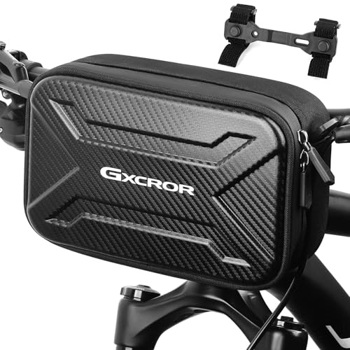 GXCROR 3L - Bolsa para manillar de bicicleta, incluye soporte magnético, bolsa para manillar de bicicleta