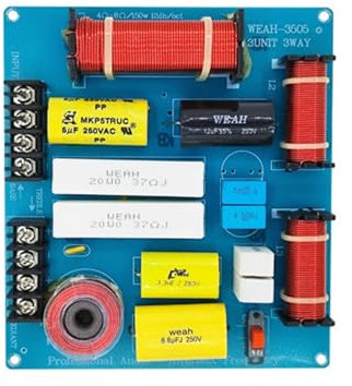 Altavoces divisores de frecuencia, agudos, graves de 3 vías, filtro de frecuencia de filtro de módulo distribuidor