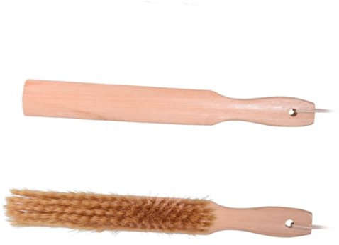 NIYANGLE Spazzola Per Pulizia Sofà Legno Di Faggio Spazzola Morbida Per Polvere e Lanugine Per Casa e Ufficio Facile Da Riporre Con Manico Legno Solido