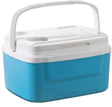 Refroidisseur de camping - Caisse à glace - Boîte de voyage anti-fuite - Réfrigérateur isolé en plein air de 8 l - Récipient à boissons avec grande capacité - Pour pique-nique - Refroidisseur de
