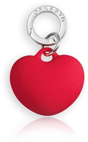 ORNARTO Charm per Telefono, Charm a Cuore in Silicone Liquido, Ciondolo per Telefono Cellulare, Portachiavi per Smartphone con Moschettone in Metallo, Ciondolo Borsa, Rosso