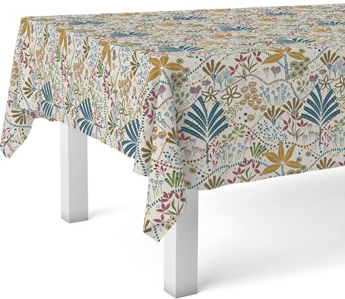 ECOMMERC3 | Mantel Hule Mesa Rectangular Tamaño 100x140 cm - Estilo, Durabilidad y Fácil Limpieza para tu Mesa - Mantel Hule Antimanchas e Impermeable - Tiber