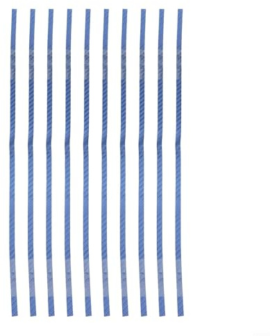 Hosrivae Lot de 10 bandes de protection latérales en polyuréthane pour raquette de tennis de table – 42 cm x 0,6/0,8 cm, résistantes à la déchirure, légères, noir et bleu, 8 mm (bleu)