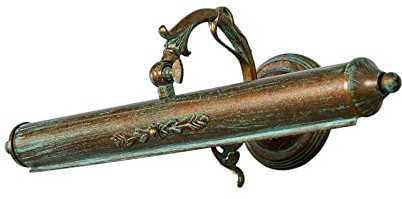 Lindby Wandlampe Bilderleuchte antik Metall Grünspanoptik, Wandleuchte 2x E14 max. 40W Bilderlampe klassisch nostalgisch Flurbeleuchtung