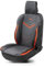 Walser Sitzauflage Auto Rey, Sitzschoner Auto schwarz/rot, Universal Auto Sitzauflagen, Autositzauflage Vordersitze, Sitzbezug Auto Vordersitze, Sitzkissen Auto Sportlook, Sitzbezüge Auto für PKW/LKW
