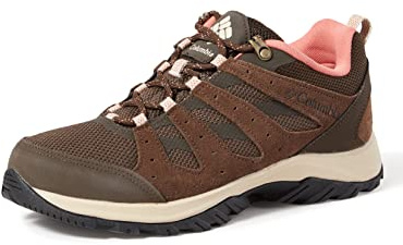 Columbia Redmond III WP wasserdichte Wanderschuhe für Damen, Braun (Cordovan x Dark Coral), 37 EU