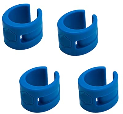 Fahrrad Vordergabel Schutzring,Asudaro 4Stück Fahrrad Kettenstrebenschutz Fahrrad Gabelschutz Anti-Kollisions-Gummi-Schutzring für Rennrad Geländewagen Atv Mountainbike Fahrrad Kettenschutz,Blau