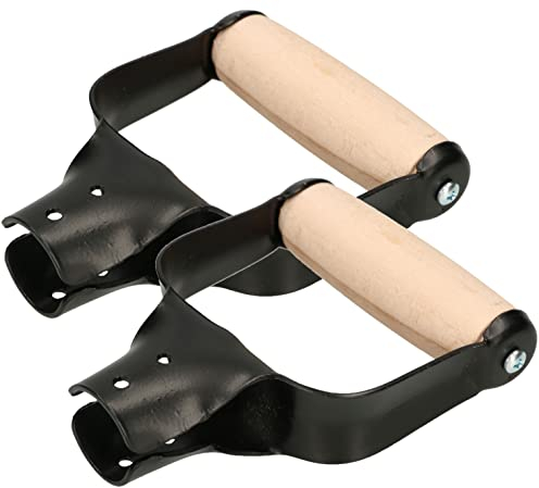 KOTARBAU® 2er Set Schaufel D Griff aus Holz und Metall für 33mm Stiel