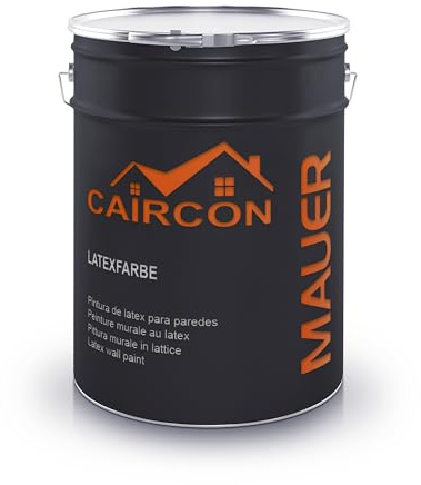 Latexfarbe Weiß Innenfarbe Abwaschbare Wandfarbe für Innen – Seidenmatt 10L