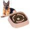 Relaxdays Anti Schling Napf, Futternapf für Hunde, Tiernapf 800 ml, langsames Fressen, Hundenapf spülmaschinenfest, rosa