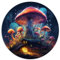 1000-teiliges Puzzle, runde Puzzles mit Zauberpilzen, geeignet für Kinder ab 12 Jahren. Puzzle aus Pappe, Lernspiel, herausforderndes Spielzeug. Größe: 67,5 x 67,5 cm.