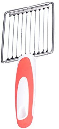 aqxreight Coltello per Affettare la Frutta del Prosciutto del Pomodoro del Taglierino della Carne del Pranzo 'acciaio Inossidabile con la Maniglia Antiscivolo per la (ORANGE)