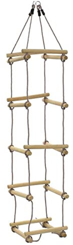 Tidyard Échelle de Corde pour Enfants 200 cm Bois Style A