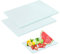 Schneidebrett Glas 2 Stück Glasschneidebrett Transparentes Glasplatte mit Rutschfesten Silikonfüßen Glasbretter für Die Küche Glass Cutting Board für Gemüse Fleisch (28X20cm)