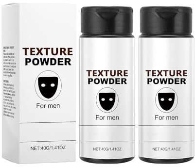 Texturpuder für Männer, Texture Powder Volumen Puder Haare, Haarpuder Männer, Haarstyling-Pulver Mit Textur, Natürliche Inhaltsstoffe, Starker Halt (40g, 2PCS)