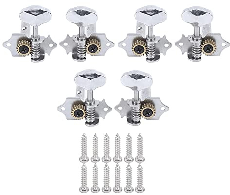 Stämstift för klassisk gitarr Tangenter Maskinhuvuden Stämapparat Set Musikinstrument Tillbehör för gitarrist Silverlegering 6st