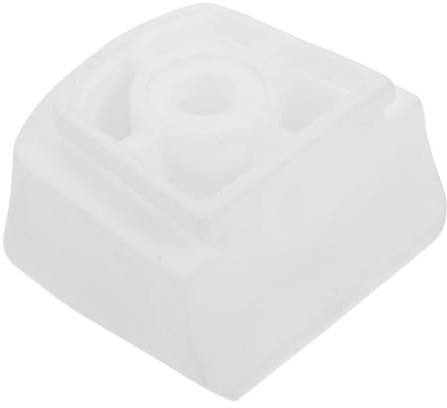 SKISUNO Roller Skate Brake Pads Toe Stoppers 6mm Hole High Grip White Skate Block Replacement for Inline Skating Accessories Front Brake