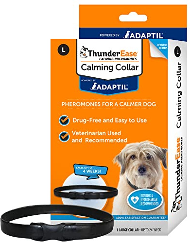 ThunderEase Calming Anti Anxiety Pheromone Collar for Dogs (Large)