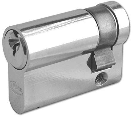 ASEC 6-Pin Euro Half Cylinder - 45mm (35/10) Nickel Plated