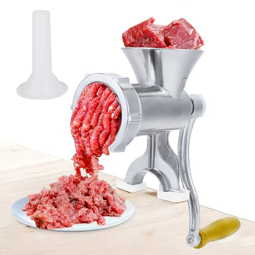 Picadora De Carne Manual, Embutidora De Salchichas, Picadora De Manivela, Procesador De Carne De Acero Inoxidable, Máquina Trituradora, Picadora Molida, Uso Doméstico Para Carne De Res, Pollo, Chile