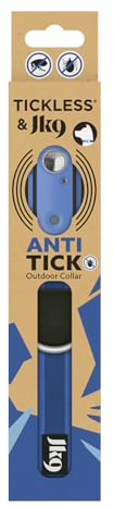 Tickless & JK9 Ultrasonisches Zecken und Flohabwehr Halsband - Griechisch Blau