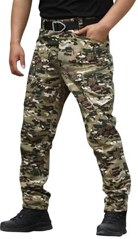 Tactical Pants Construction Pants for Men Men Dress Pants Tactical Pants for Men 511 Tactical Pants for Men Cargo Pants for Men Baggy Cargo Pants Men Work Pants（2-Camouflage,Large）