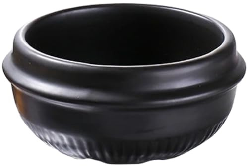 Genérico Olla de Cerámica para Guisar 1100ml, Cazuela Pequeña para Sopa y Estofado, Resistente a Altas Temperaturas, Apta para Cocina Casera y Restaurante, Fácil Limpieza