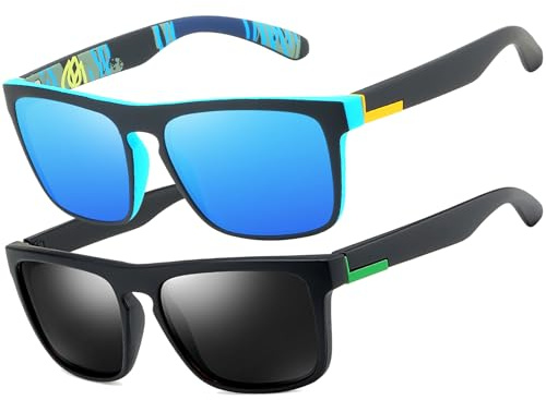 LEDING&BEST Sunglasses Polarised for Men Women Cool Fishing Driving Hiking Ultralight Unisex Classic Vintage Style Ultralight Shades Trave sun glasses UV Protection