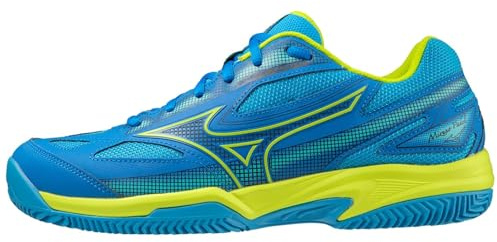 Mizuno Mens Break Sht4 Pd Tennis Shoes Black/Acid Lime/DrnB 13 (48.5)