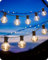 EDISHINE Lichterkette Außen 45M, LED Lichterkette Outdoor mit G40 75 + 3 Bruchsicher Glühbirnen, IP44 wasserdicht Lichterketten Aussen Strom für Terrasse, Garten, Balkon, Camping, Party, Hochzeiten