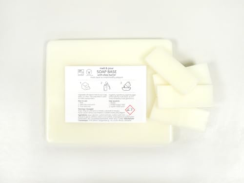 10 kg Sheabutter Seifenbasis zur Seifenherstellung Glycerinseife Rohseife - Weiß (SLS-Frei)