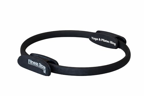 Fitness Store UK | Yoga & Pilates Ring with Dual Padded Handles for Thighs, Abs, and Legs, Core Strength, Flexibility & Stability, Ideal for Yoga & Reformer Pilates | Black