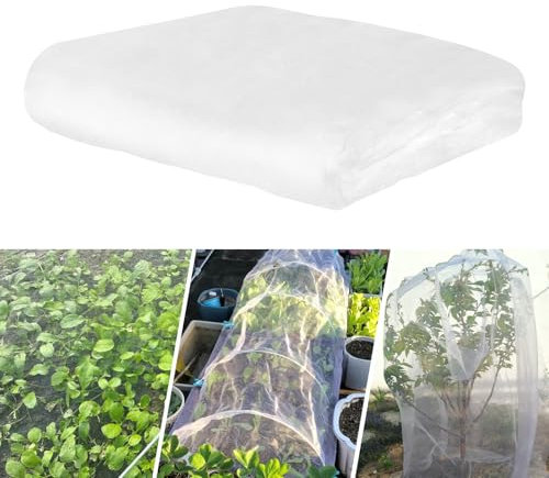 Xmart Filet Anti Insecte 2.5 x 6m Voile Anti Insecte Potager Filet de Protection pour Légumes Peut Être Coupé pour L'intérieur et L'extérieur Protège Plantes Fleurs Fruits et Légumes