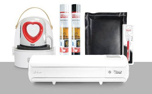 Siser Juliet® Pacchetto Pro – Plotter da Taglio con Pressa a Caldo Mini, Termovinile EasyWeed, Accessori Completi per Applicazione e Trasferimento