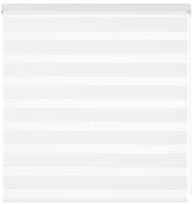 Estoralis Vera | Estor Enrollable Noche y Dia Diseño Moderno | Doble Tejido | Color Blanco Roto | 105 x 180 cm (Ancho/Alto) Tamaño Tela 102 x 175 cm | Estores para Ventanas y Puertas