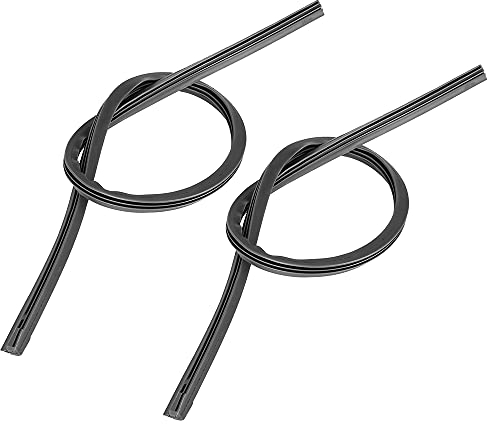 X AUTOHAUX 2pcs 26pulg 8x10mm 3 Sección Coche Parabrisas Escobilla Limpiaparabrisas Recargas