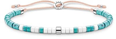 THOMAS SABO Armband mit türkisen Steinen 925 Sterlingsilber A2062-058-7