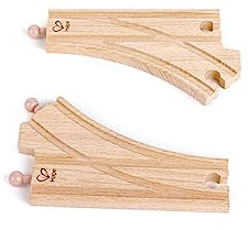 Hape Y-Eisenbahnschienen Holz 2 Stück