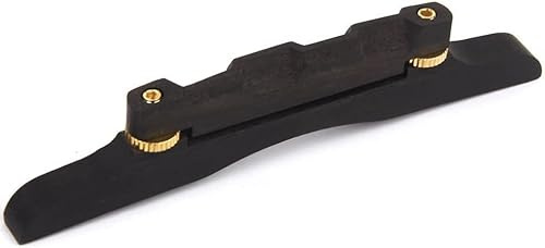 Musical String Mandolin Bridge Archtop Style Ebony Wood with Metal Hardware