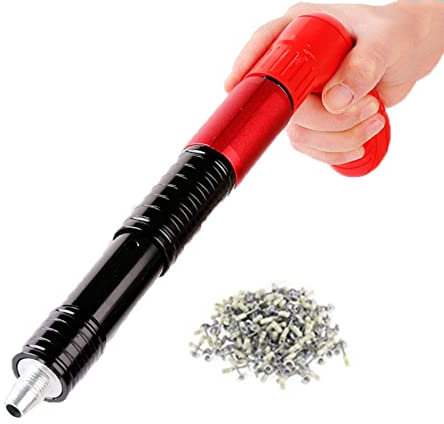 Nagelväggfästningsverktyg nagelpistol manual mini stål nagelfästningsverktyg hemvägg fäster verktyg betong nagelpistol naglar pistolverktyg för cementvägg med 50 specialspikar