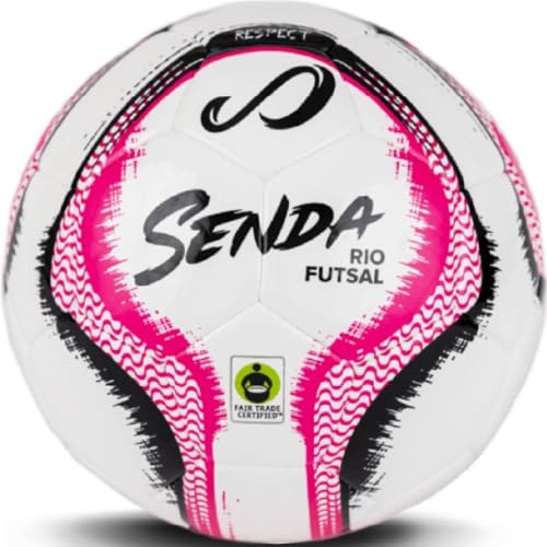SENDA Rio Match Futsal Ball, Fair Trade Certified, Pink, Size 4 (Ages 13 & Up)