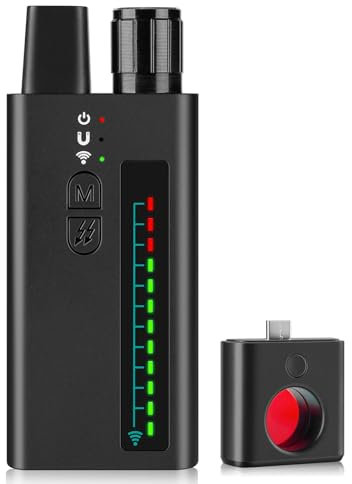 FOWARD GAUSS Professional Hidden Camera Detector Anti-Spy Bug Detector RF Signal Scanner Detector for GPS Tracker/Listening/Magnetic Wireless Devices Portable Spy Camera Finder
