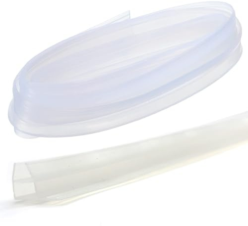 Joint de douche avec ajustement précis pour portes en verre de 6 à 12 mm - Joint de porte de douche en caoutchouc particulièrement épais - Convient à tous les types de douche - Entièrement étanche
