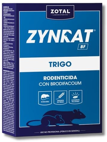 Raticida Veneno contra Ratas y Ratones en Formato Trigo ZYNRAT BF Trigo MUY EFICAZ 150 GR | Rodenticida Cebo de Trigo | Control de Ratas y Ratones | Alta Eficacia por Ingestión | Nexum Market | 1 Und