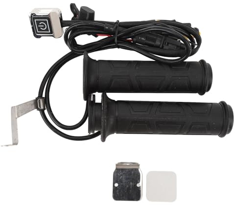 PIXAXOHH Puños calefactables para Motocicleta, 12V, Ajuste Universal, 3 velocidades, Temperatura Ajustable, empuñaduras cálidas para Manillar de 22mm