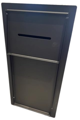 Nicho de ducha de acero inoxidable con puerta, estante de almacenamiento empotrado, soporte oculto para papel higiénico y cubo de basura para accesorios de baño y cocina
