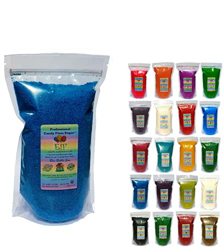 Candy Floss Cotton Sugar EverydayisFriday Blue Bubble Gum 1 KG - Ready to Use in Your Machine