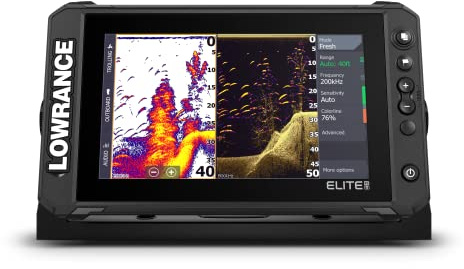 Lowrance Elite FS 9 Fish Finder (ingen transducer) med förinstallerad C-MAP-kontur+ diagram