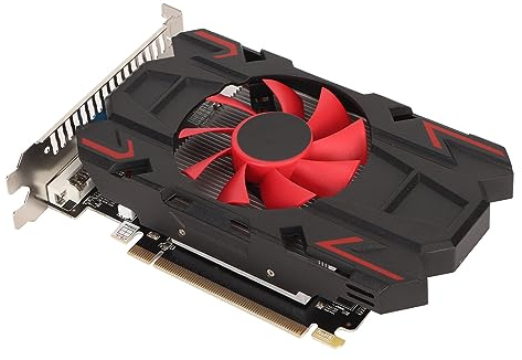 Scheda Grafica Radeon HD 7670, Scheda Grafica GDDR5 da 4 GB GPU 128 Bit 1800 MHz Scheda Video 2K PCI Express 2.0 16X, HDML/DP/DVI per Accessori per Computer Fai-da-Te (HD7670